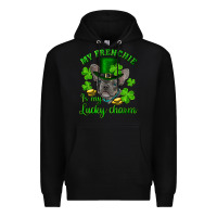 Black st.patricks day my french bulldog is my lucky char Premium Hoodie - RanaPortraitStore