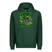 Sports Green st.patricks day my french bulldog is my lucky char Premium Hoodie - RanaPortraitStore