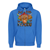 True Royal Just a Little Moody Zipper Hoodie - CowhideDigitalArt