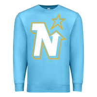 Ocean Blue vintage minnesota hockey   retro north stars Premium Sweatshirt - lanVoArt