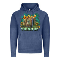 Vintage Denim Back that thing up Vintage Hoodie - HowdyJamesFarm