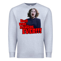 Heather Grey nooo wire hangers.. ever!!! vintage mommie dearest quote print Premium Sweatshirt - lanVoArt