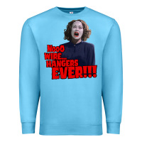 Ocean Blue nooo wire hangers.. ever!!! vintage mommie dearest quote print Premium Sweatshirt - lanVoArt