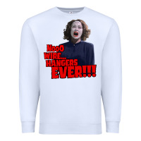 White nooo wire hangers.. ever!!! vintage mommie dearest quote print Premium Sweatshirt - lanVoArt