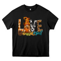 Black Love Fall Gnome Heavy Core Tee - BundleAndBundleShop