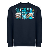 Navy winter gnomies Heavyweight Sweatshirt - BundleAndBundleShop