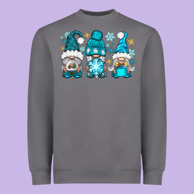 Winter Gnomies Heavyweight Sweatshirt Designed By Bundleandbundleshop