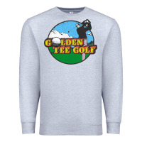 Heather Grey golden tee golf Premium Sweatshirt - lanVoArt
