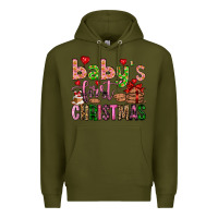 Army Green baby's first christmas Premium Hoodie - FaDigitalArtStudio