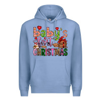 Colony Blue baby's first christmas Premium Hoodie - FaDigitalArtStudio