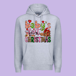 Baby's First Christmas Premium Hoodie Designed By Fadigitalartstudio