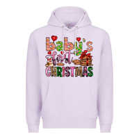 Lilac baby's first christmas Premium Hoodie - FaDigitalArtStudio