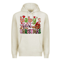 Oatmeal Heather baby's first christmas Premium Hoodie - FaDigitalArtStudio