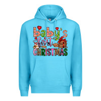 Ocean Blue baby's first christmas Premium Hoodie - FaDigitalArtStudio