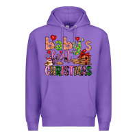 Purple baby's first christmas Premium Hoodie - FaDigitalArtStudio