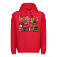 Red baby's first christmas Premium Hoodie - FaDigitalArtStudio