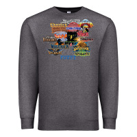 Charcoal Heather cedar point roller coaster  designer Premium Sweatshirt - lanVoArt
