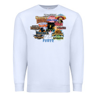 White cedar point roller coaster  designer Premium Sweatshirt - lanVoArt