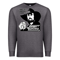 Charcoal Heather johnny paycheck shirt take this job and shove it vintage country music Premium Sweatshirt - lanVoArt