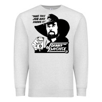 Oatmeal Heather johnny paycheck shirt take this job and shove it vintage country music Premium Sweatshirt - lanVoArt