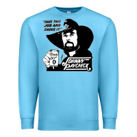 Ocean Blue johnny paycheck shirt take this job and shove it vintage country music Premium Sweatshirt - lanVoArt