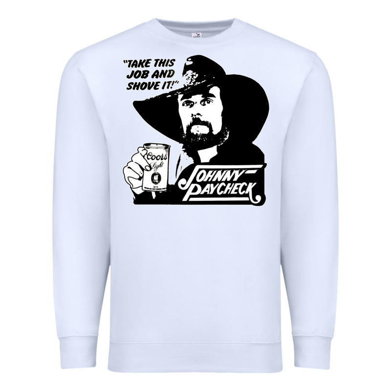 Johnny Paycheck Shirt Take This Job And Shove It Vintage Country Music Premium Sweatshirt by lanVoArt | Teevron