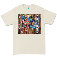 Bone Western Reel Cool Dad American Flag Bass Premium Tee - LillyAllenDesigns
