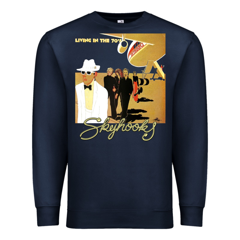 Ausrock 08 Skyhooks Vintage Living In The 70's Premium Sweatshirt by lanVoArt | Teevron