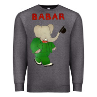 Charcoal Heather babar the elephant Premium Sweatshirt - lanVoArt