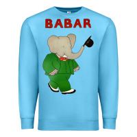 Ocean Blue babar the elephant Premium Sweatshirt - lanVoArt
