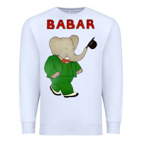 White babar the elephant Premium Sweatshirt - lanVoArt