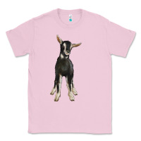 Bubblegum Pink Hand Drawn Baby Alpine Goat Classic Tee - LillyAllenDesigns