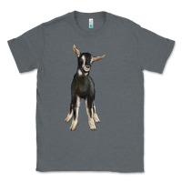 Charcoal Heather Hand Drawn Baby Alpine Goat Classic Tee - LillyAllenDesigns