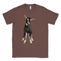 Chestnut Hand Drawn Baby Alpine Goat Classic Tee - LillyAllenDesigns