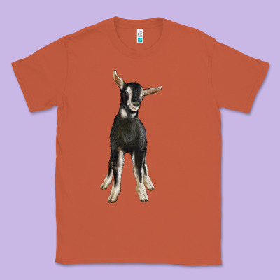 Hand Drawn Baby Alpine Goat Classic Tee Designed By Lillyallendesigns