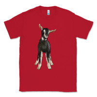 Red Hand Drawn Baby Alpine Goat Classic Tee - LillyAllenDesigns