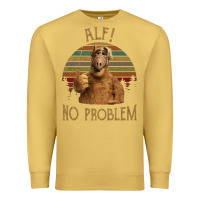 Antique Gold alf alien no problem vintage Premium Sweatshirt - lanVoArt