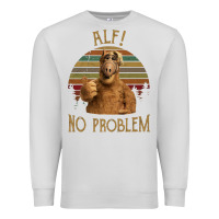 Dove Grey alf alien no problem vintage Premium Sweatshirt - lanVoArt