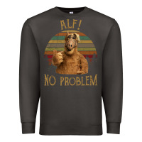 Smoke alf alien no problem vintage Premium Sweatshirt - lanVoArt