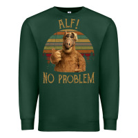 Sports Green alf alien no problem vintage Premium Sweatshirt - lanVoArt