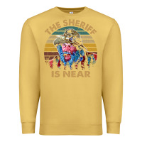 Antique Gold the sheriff is near blazing art saddles do it vintage gift for fans Premium Sweatshirt - lanVoArt
