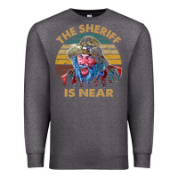 Charcoal Heather the sheriff is near blazing art saddles do it vintage gift for fans Premium Sweatshirt - lanVoArt