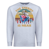 Heather Grey the sheriff is near blazing art saddles do it vintage gift for fans Premium Sweatshirt - lanVoArt