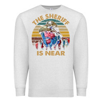 Oatmeal Heather the sheriff is near blazing art saddles do it vintage gift for fans Premium Sweatshirt - lanVoArt
