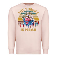 Pale Pink the sheriff is near blazing art saddles do it vintage gift for fans Premium Sweatshirt - lanVoArt