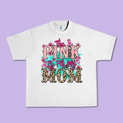 The Pink Is For My Mom Cancer Awareness Urban Heavy Tee Designed By Howdyjamesfarm