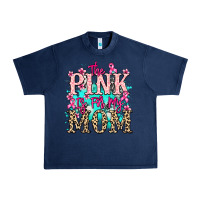 Navy The pink is for my Mom Cancer Awareness Urban Heavy Tee - HowdyJamesFarm