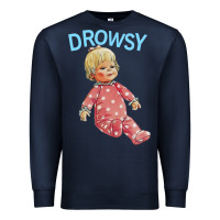 Navy drowsy doll Premium Sweatshirt - lanVoArt