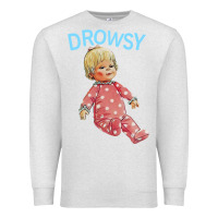 Oatmeal Heather drowsy doll Premium Sweatshirt - lanVoArt