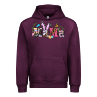 Mauve Wine easter bunny mama Urban Hoodie - BarkalooDesign